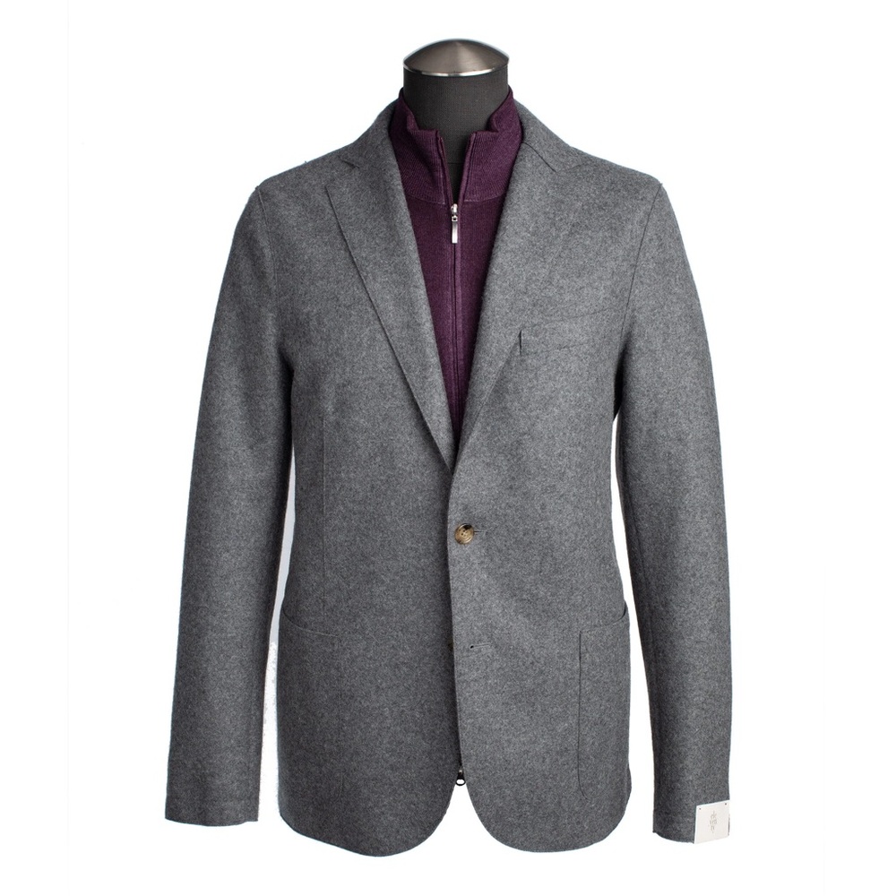 Eleventy Milano Slim Fit Wool Blend Gray Sport Coat